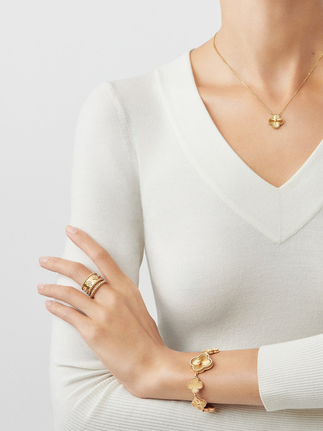 Collier pendentif Vintage Alhambra - Or