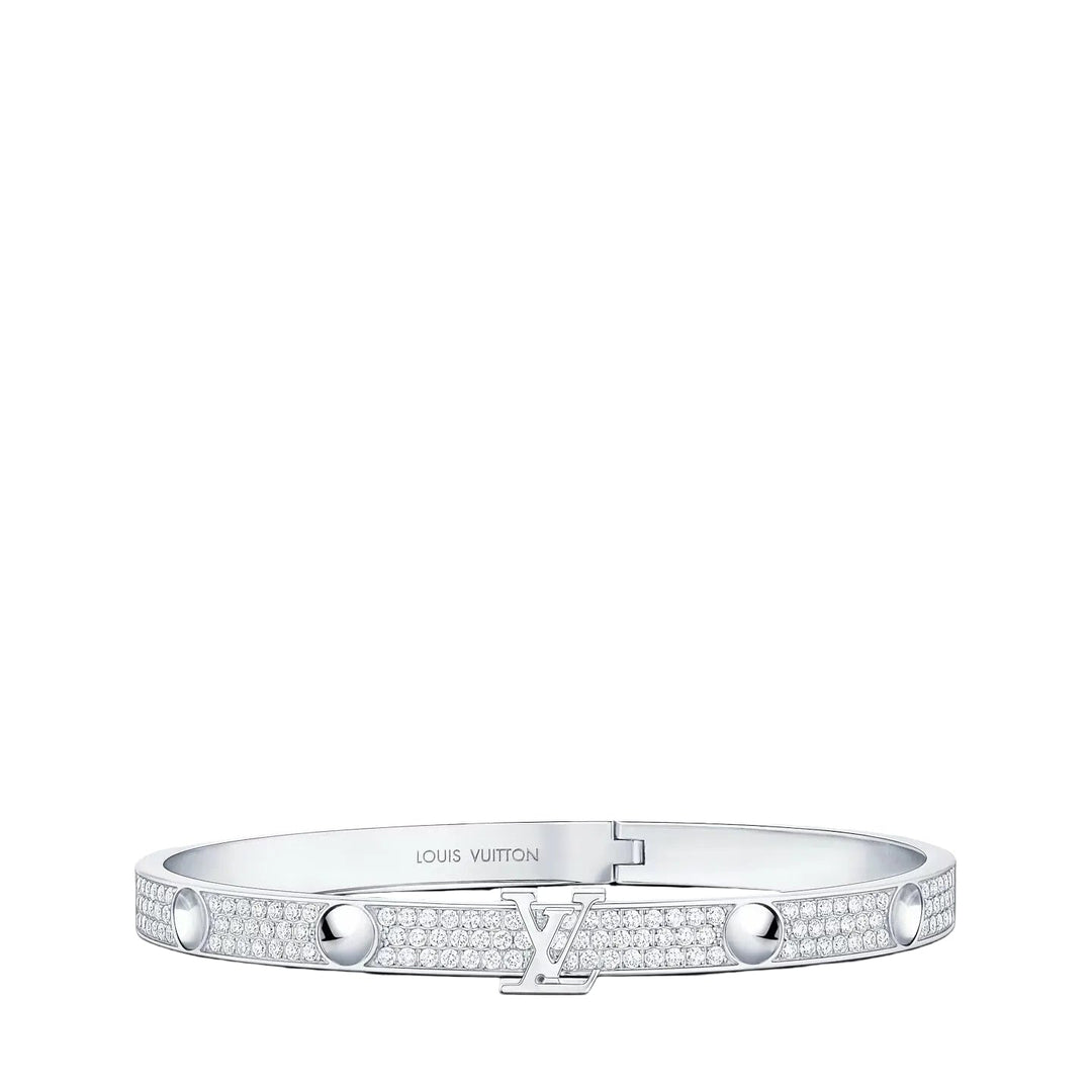 LV Empreinte Pavé Zirconia Silver Bracelet
