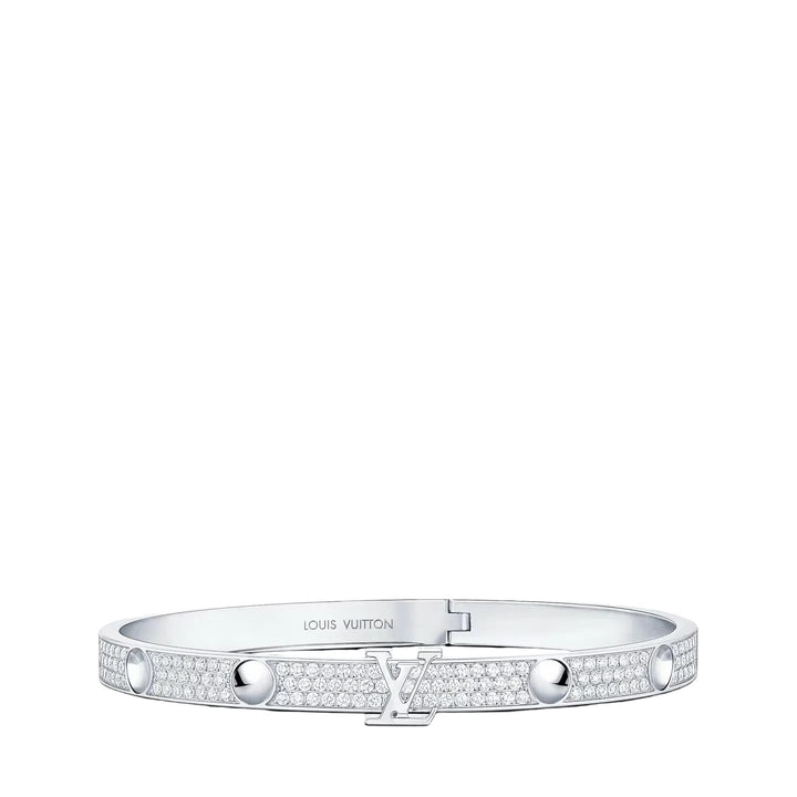 LV Empreinte Pavé Zirconia Silver Bracelet