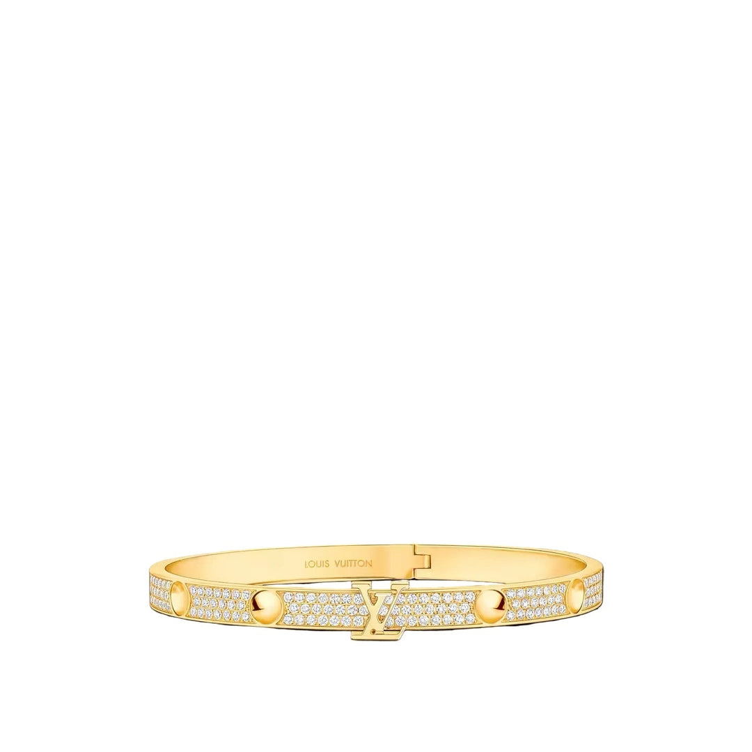 LV Empreinte Pavé Zirconia Gold Bracelet