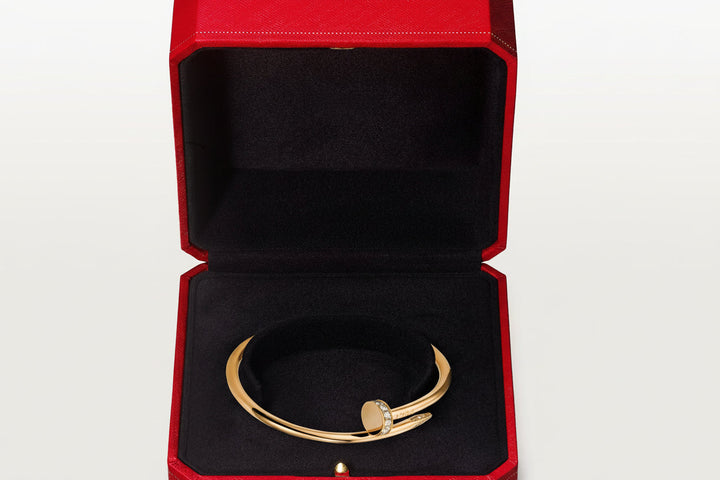 Bracelet Clou avec Cristal - Doré