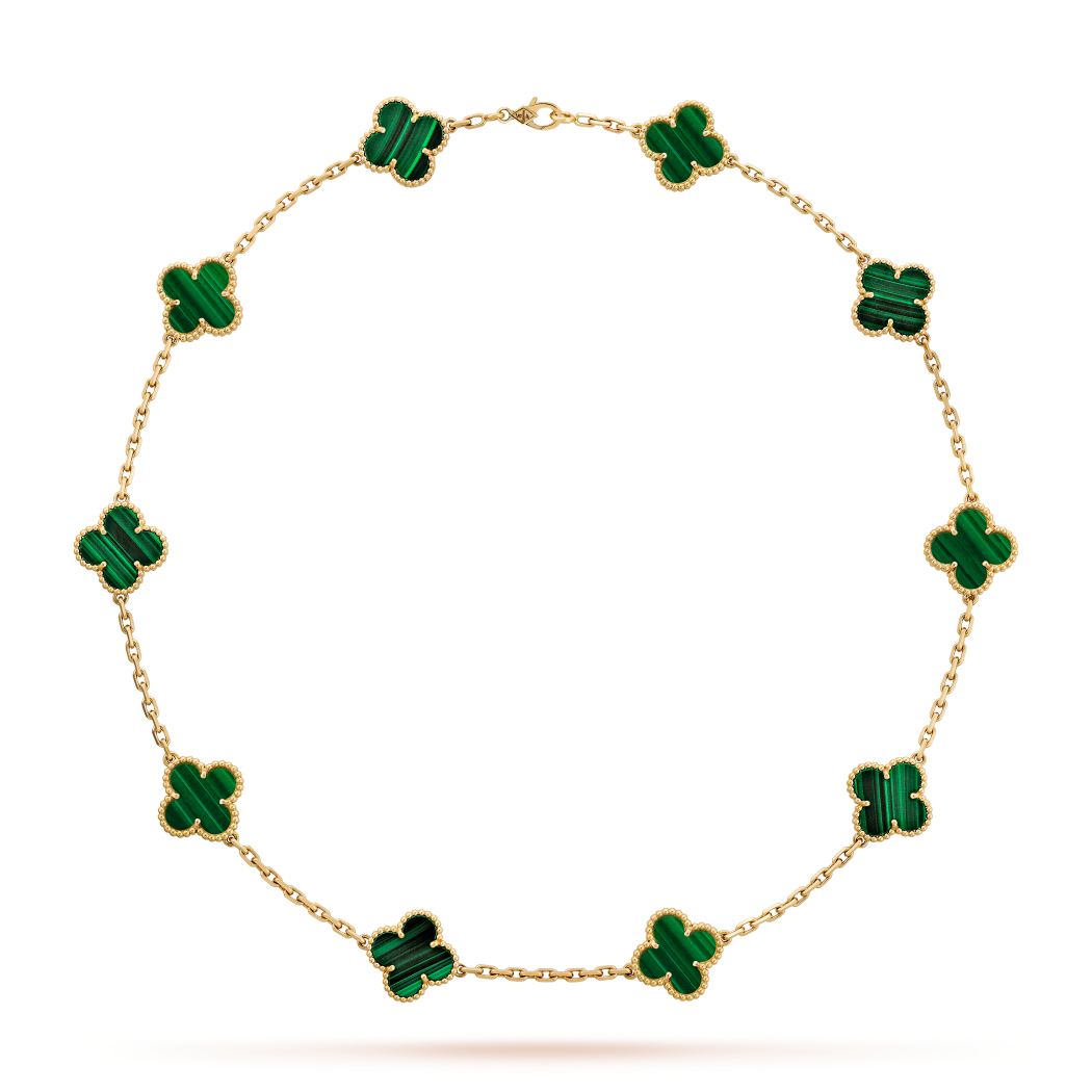 Collier Vintage Alhambra 10 motifs – Vert