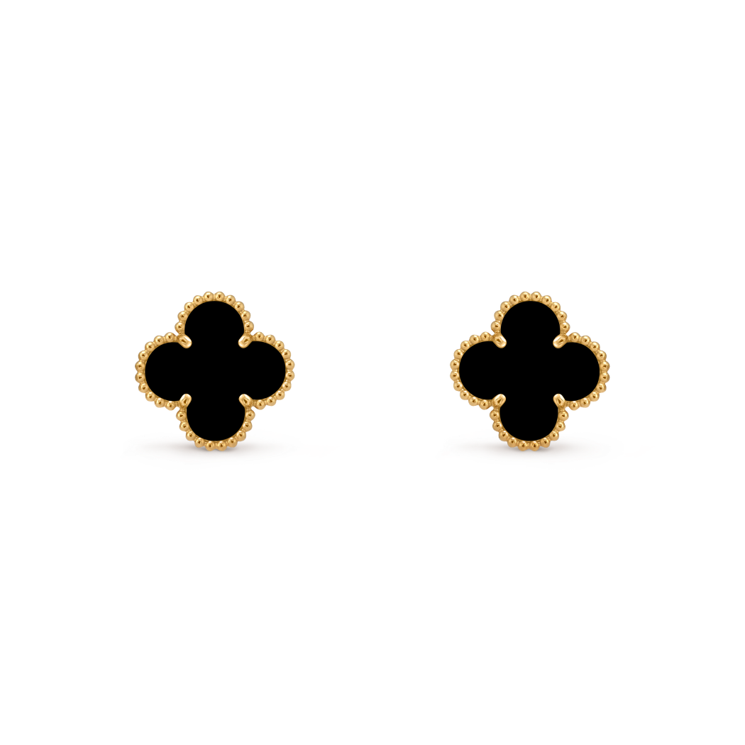 Vintage Alhambra Earrings - Black