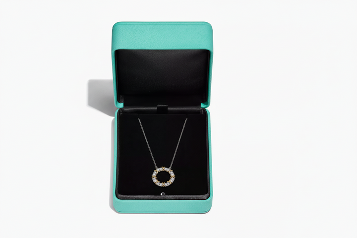 16 Ring Pendant Necklace