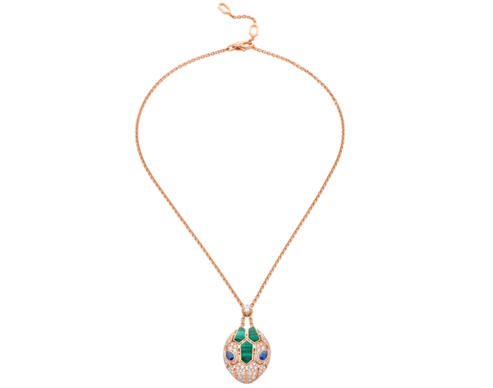 Serpenti Necklace Rose Gold