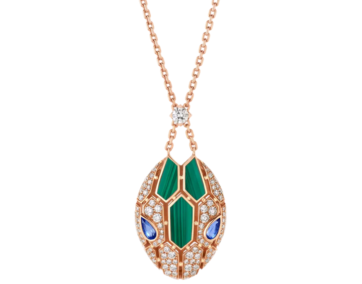 Serpenti Necklace Rose Gold